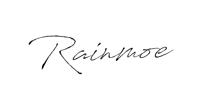 Rainmoe stylish signature style. Best Handwritten Sign (Antro_Vectra) for my name. Handwritten Signature Collection Ideas for my name Rainmoe. Rainmoe signature style 6 images and pictures png