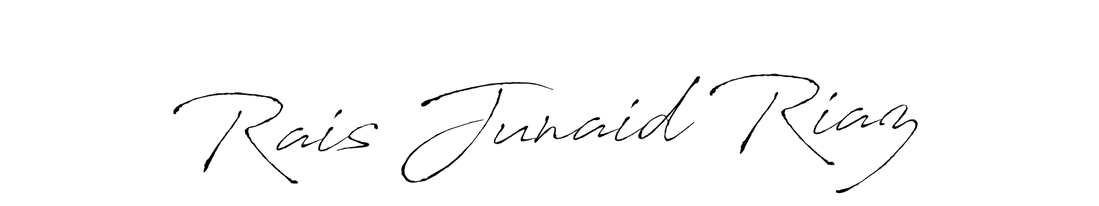 How to make Rais Junaid Riaz name signature. Use Antro_Vectra style for creating short signs online. This is the latest handwritten sign. Rais Junaid Riaz signature style 6 images and pictures png