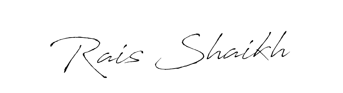 Design your own signature with our free online signature maker. With this signature software, you can create a handwritten (Antro_Vectra) signature for name Rais Shaikh. Rais Shaikh signature style 6 images and pictures png