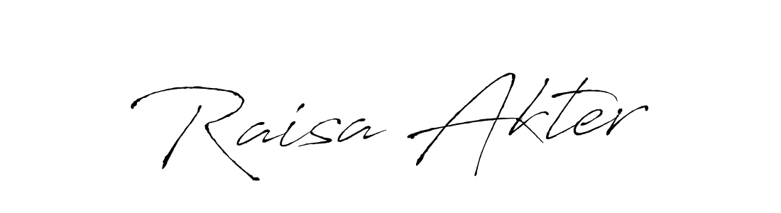 Create a beautiful signature design for name Raisa Akter. With this signature (Antro_Vectra) fonts, you can make a handwritten signature for free. Raisa Akter signature style 6 images and pictures png