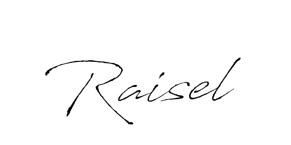 How to make Raisel name signature. Use Antro_Vectra style for creating short signs online. This is the latest handwritten sign. Raisel signature style 6 images and pictures png