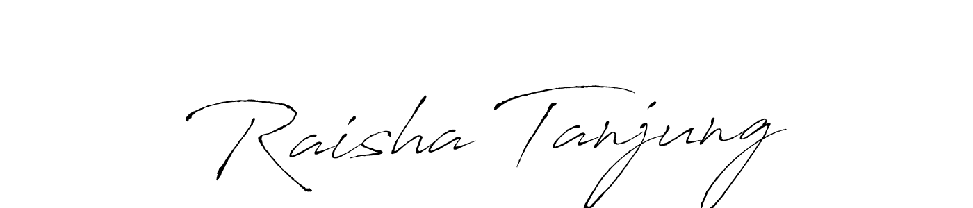 Create a beautiful signature design for name Raisha Tanjung. With this signature (Antro_Vectra) fonts, you can make a handwritten signature for free. Raisha Tanjung signature style 6 images and pictures png