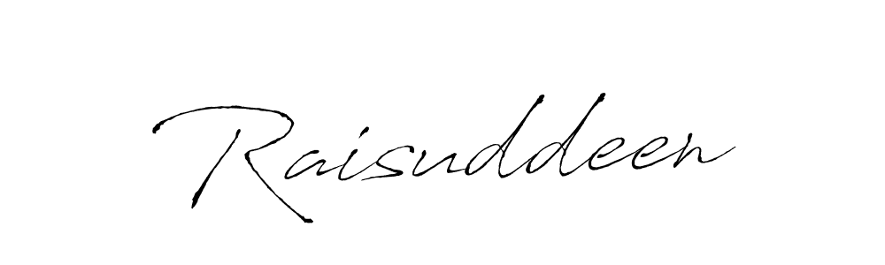 Create a beautiful signature design for name Raisuddeen. With this signature (Antro_Vectra) fonts, you can make a handwritten signature for free. Raisuddeen signature style 6 images and pictures png
