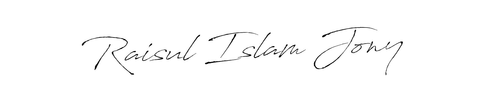 Also we have Raisul Islam Jony name is the best signature style. Create professional handwritten signature collection using Antro_Vectra autograph style. Raisul Islam Jony signature style 6 images and pictures png