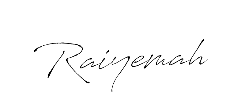 How to make Raiyemah name signature. Use Antro_Vectra style for creating short signs online. This is the latest handwritten sign. Raiyemah signature style 6 images and pictures png