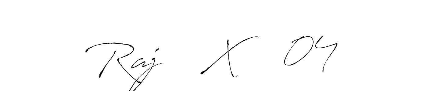 The best way (Antro_Vectra) to make a short signature is to pick only two or three words in your name. The name Raj    X    04 include a total of six letters. For converting this name. Raj    X    04 signature style 6 images and pictures png