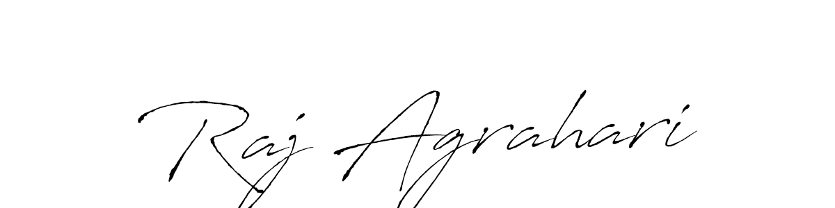 Raj Agrahari stylish signature style. Best Handwritten Sign (Antro_Vectra) for my name. Handwritten Signature Collection Ideas for my name Raj Agrahari. Raj Agrahari signature style 6 images and pictures png