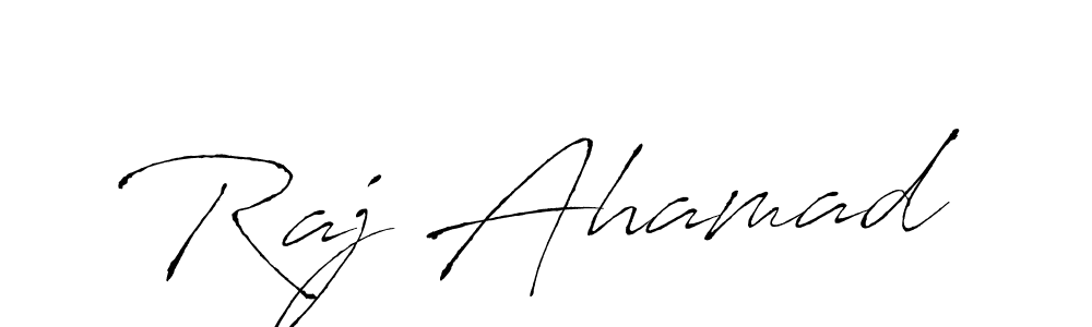 Design your own signature with our free online signature maker. With this signature software, you can create a handwritten (Antro_Vectra) signature for name Raj Ahamad. Raj Ahamad signature style 6 images and pictures png