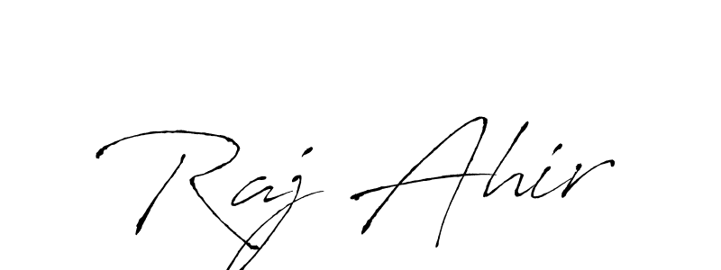 Create a beautiful signature design for name Raj Ahir. With this signature (Antro_Vectra) fonts, you can make a handwritten signature for free. Raj Ahir signature style 6 images and pictures png