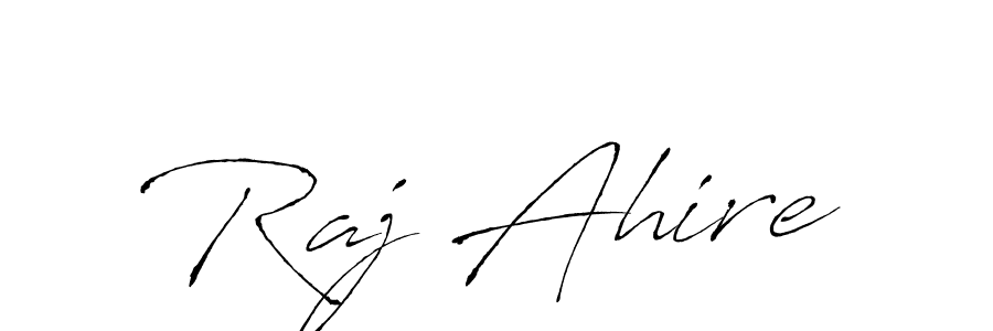 How to make Raj Ahire signature? Antro_Vectra is a professional autograph style. Create handwritten signature for Raj Ahire name. Raj Ahire signature style 6 images and pictures png
