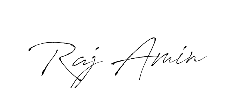 Make a beautiful signature design for name Raj Amin. With this signature (Antro_Vectra) style, you can create a handwritten signature for free. Raj Amin signature style 6 images and pictures png