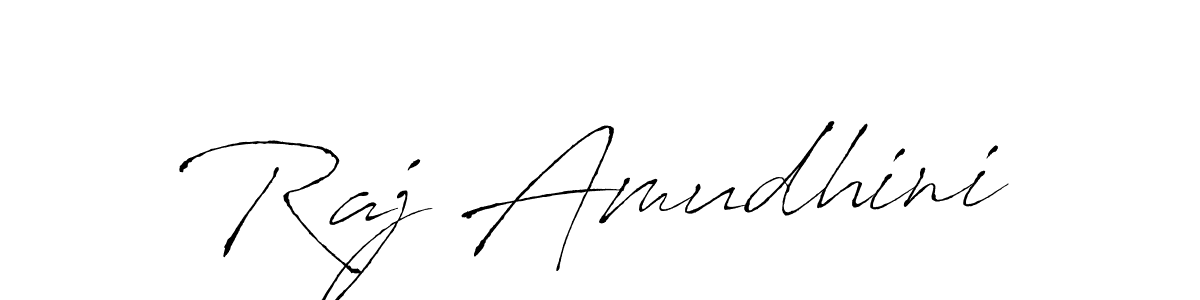 Design your own signature with our free online signature maker. With this signature software, you can create a handwritten (Antro_Vectra) signature for name Raj Amudhini. Raj Amudhini signature style 6 images and pictures png