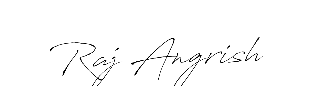 Design your own signature with our free online signature maker. With this signature software, you can create a handwritten (Antro_Vectra) signature for name Raj Angrish. Raj Angrish signature style 6 images and pictures png