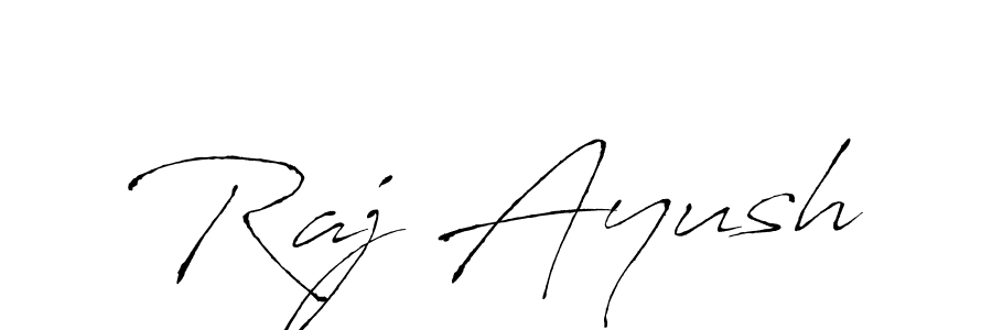 Design your own signature with our free online signature maker. With this signature software, you can create a handwritten (Antro_Vectra) signature for name Raj Ayush. Raj Ayush signature style 6 images and pictures png