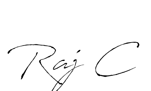 How to make Raj C signature? Antro_Vectra is a professional autograph style. Create handwritten signature for Raj C name. Raj C signature style 6 images and pictures png