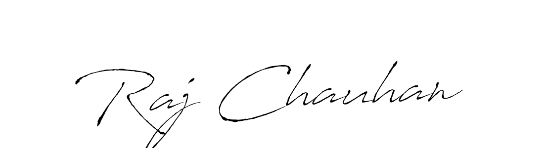 Raj Chauhan stylish signature style. Best Handwritten Sign (Antro_Vectra) for my name. Handwritten Signature Collection Ideas for my name Raj Chauhan. Raj Chauhan signature style 6 images and pictures png