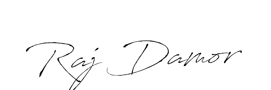 Make a beautiful signature design for name Raj Damor. With this signature (Antro_Vectra) style, you can create a handwritten signature for free. Raj Damor signature style 6 images and pictures png