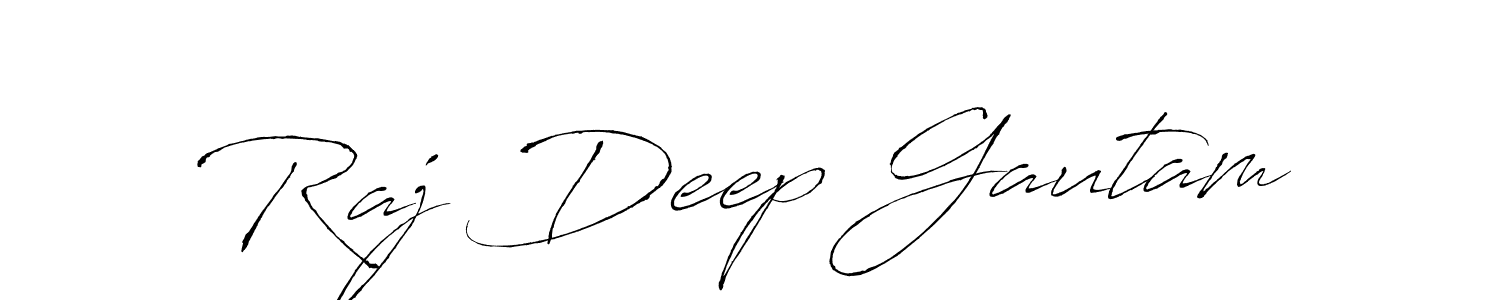 Design your own signature with our free online signature maker. With this signature software, you can create a handwritten (Antro_Vectra) signature for name Raj Deep Gautam. Raj Deep Gautam signature style 6 images and pictures png