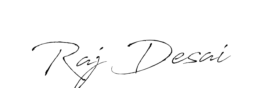 How to make Raj Desai name signature. Use Antro_Vectra style for creating short signs online. This is the latest handwritten sign. Raj Desai signature style 6 images and pictures png