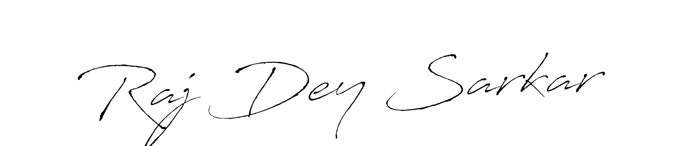 It looks lik you need a new signature style for name Raj Dey Sarkar. Design unique handwritten (Antro_Vectra) signature with our free signature maker in just a few clicks. Raj Dey Sarkar signature style 6 images and pictures png