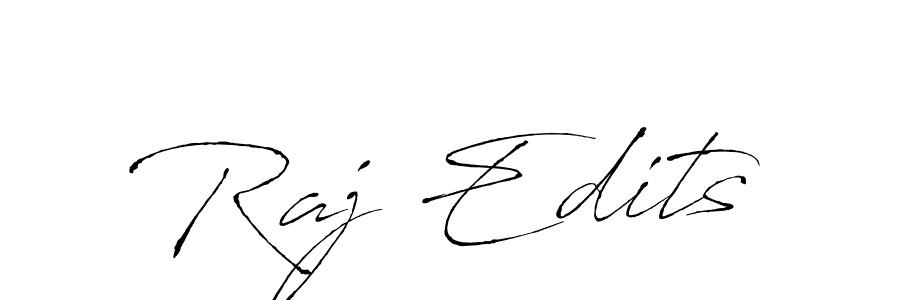 Raj Edits stylish signature style. Best Handwritten Sign (Antro_Vectra) for my name. Handwritten Signature Collection Ideas for my name Raj Edits. Raj Edits signature style 6 images and pictures png