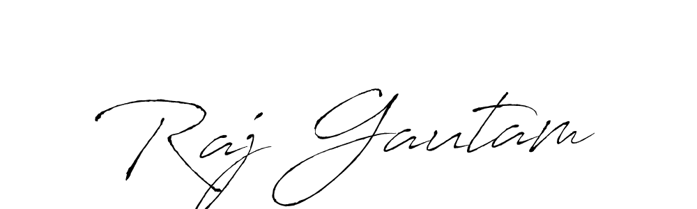 Make a beautiful signature design for name Raj Gautam. With this signature (Antro_Vectra) style, you can create a handwritten signature for free. Raj Gautam signature style 6 images and pictures png