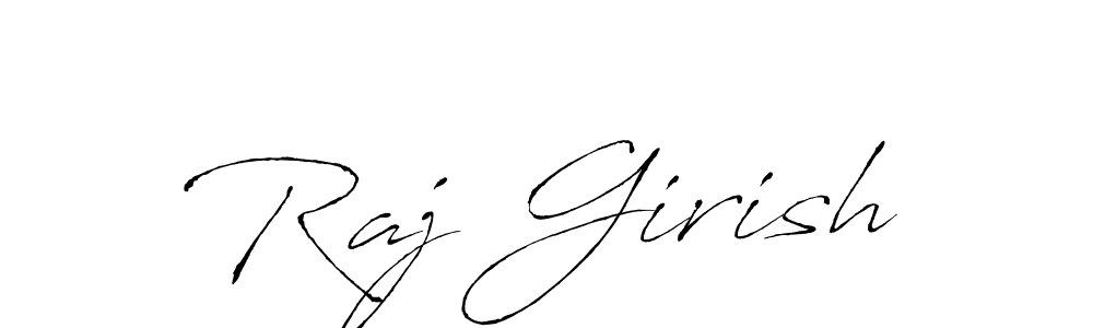 The best way (Antro_Vectra) to make a short signature is to pick only two or three words in your name. The name Raj Girish include a total of six letters. For converting this name. Raj Girish signature style 6 images and pictures png