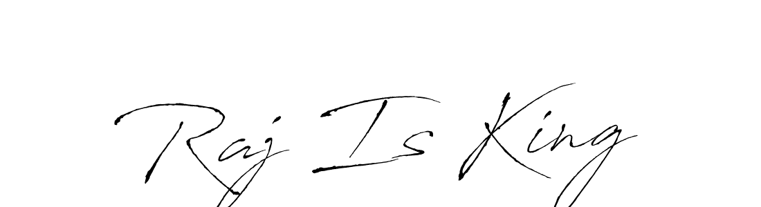 Make a beautiful signature design for name Raj Is King. With this signature (Antro_Vectra) style, you can create a handwritten signature for free. Raj Is King signature style 6 images and pictures png