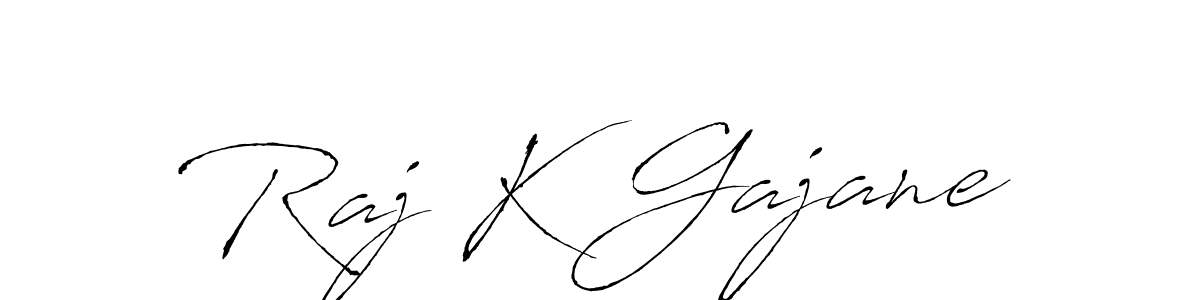 Also You can easily find your signature by using the search form. We will create Raj K Gajane name handwritten signature images for you free of cost using Antro_Vectra sign style. Raj K Gajane signature style 6 images and pictures png