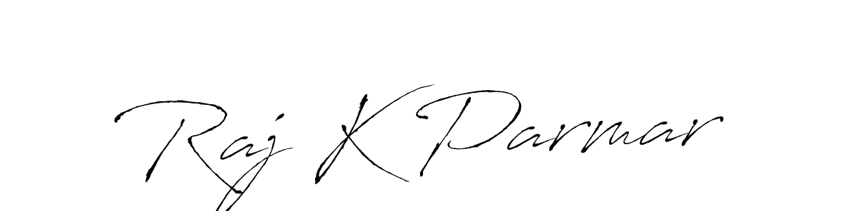 Create a beautiful signature design for name Raj K Parmar. With this signature (Antro_Vectra) fonts, you can make a handwritten signature for free. Raj K Parmar signature style 6 images and pictures png