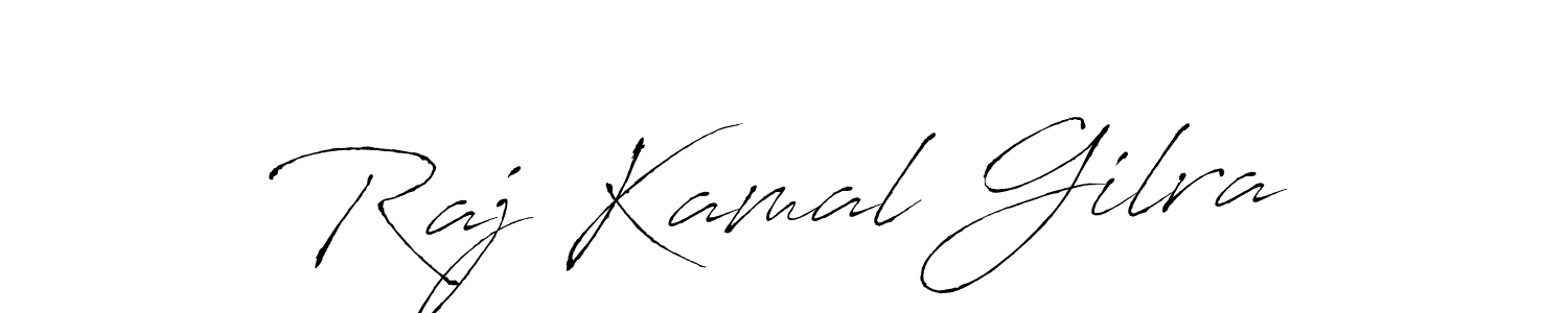 if you are searching for the best signature style for your name Raj Kamal Gilra. so please give up your signature search. here we have designed multiple signature styles  using Antro_Vectra. Raj Kamal Gilra signature style 6 images and pictures png