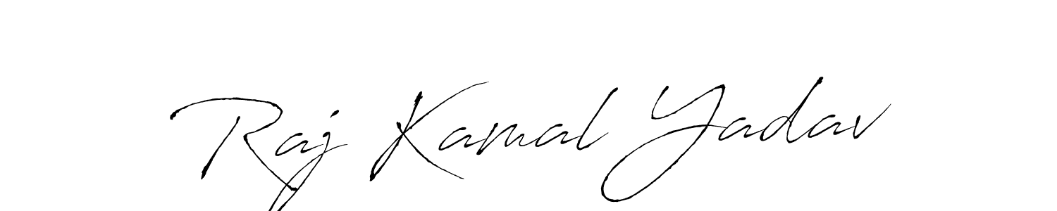 Create a beautiful signature design for name Raj Kamal Yadav. With this signature (Antro_Vectra) fonts, you can make a handwritten signature for free. Raj Kamal Yadav signature style 6 images and pictures png