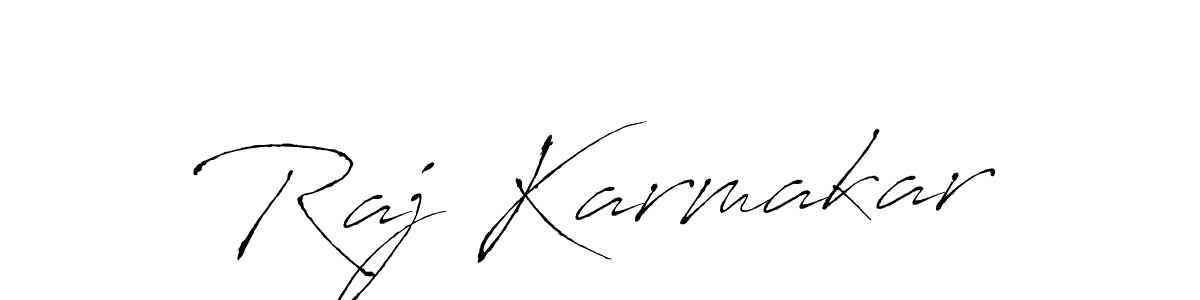 Make a beautiful signature design for name Raj Karmakar. With this signature (Antro_Vectra) style, you can create a handwritten signature for free. Raj Karmakar signature style 6 images and pictures png