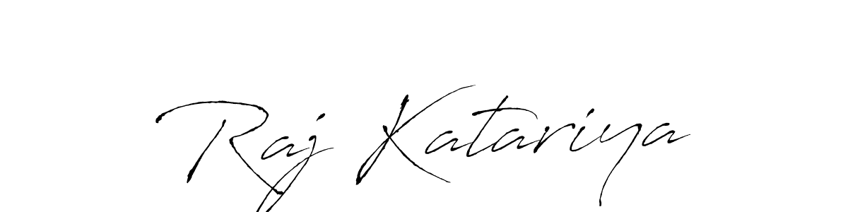 How to make Raj Katariya name signature. Use Antro_Vectra style for creating short signs online. This is the latest handwritten sign. Raj Katariya signature style 6 images and pictures png