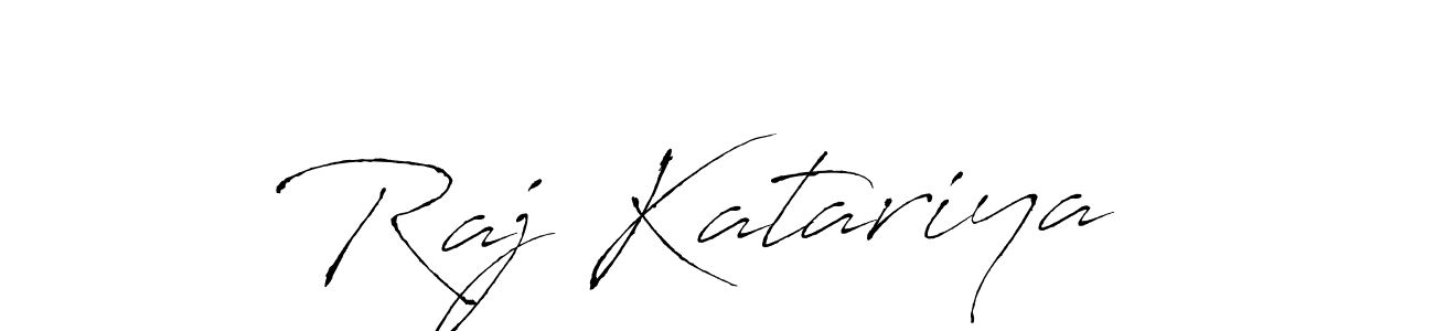 How to make Raj Katariya  signature? Antro_Vectra is a professional autograph style. Create handwritten signature for Raj Katariya  name. Raj Katariya  signature style 6 images and pictures png