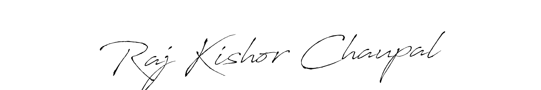 How to make Raj Kishor Chaupal signature? Antro_Vectra is a professional autograph style. Create handwritten signature for Raj Kishor Chaupal name. Raj Kishor Chaupal signature style 6 images and pictures png