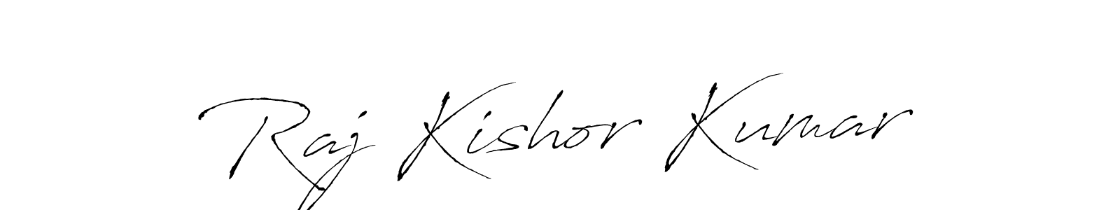 Create a beautiful signature design for name Raj Kishor Kumar. With this signature (Antro_Vectra) fonts, you can make a handwritten signature for free. Raj Kishor Kumar signature style 6 images and pictures png