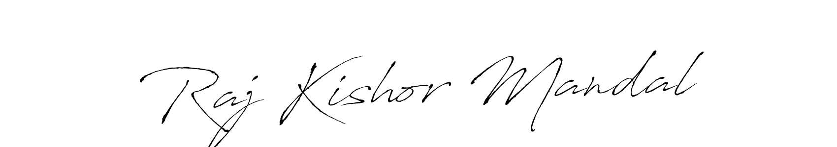 Antro_Vectra is a professional signature style that is perfect for those who want to add a touch of class to their signature. It is also a great choice for those who want to make their signature more unique. Get Raj Kishor Mandal name to fancy signature for free. Raj Kishor Mandal signature style 6 images and pictures png