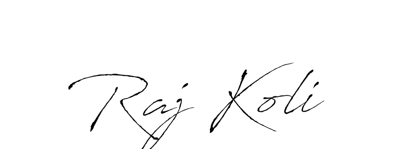 How to make Raj Koli name signature. Use Antro_Vectra style for creating short signs online. This is the latest handwritten sign. Raj Koli signature style 6 images and pictures png