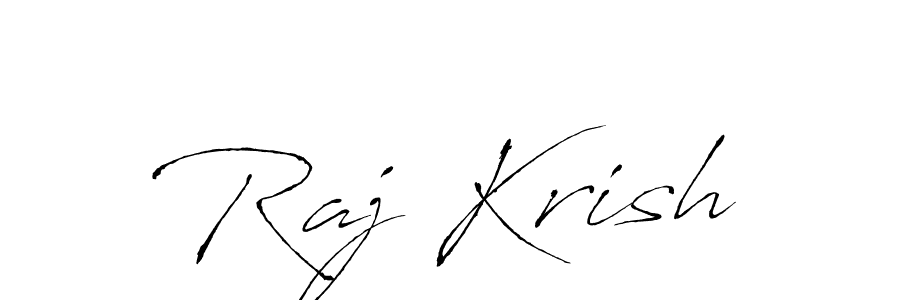 Design your own signature with our free online signature maker. With this signature software, you can create a handwritten (Antro_Vectra) signature for name Raj Krish. Raj Krish signature style 6 images and pictures png