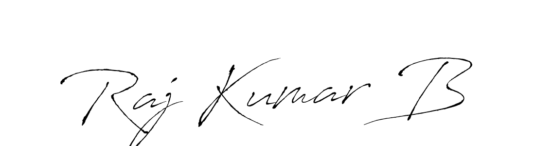 Design your own signature with our free online signature maker. With this signature software, you can create a handwritten (Antro_Vectra) signature for name Raj Kumar B. Raj Kumar B signature style 6 images and pictures png
