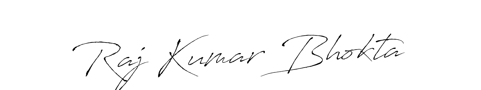 Design your own signature with our free online signature maker. With this signature software, you can create a handwritten (Antro_Vectra) signature for name Raj Kumar Bhokta. Raj Kumar Bhokta signature style 6 images and pictures png