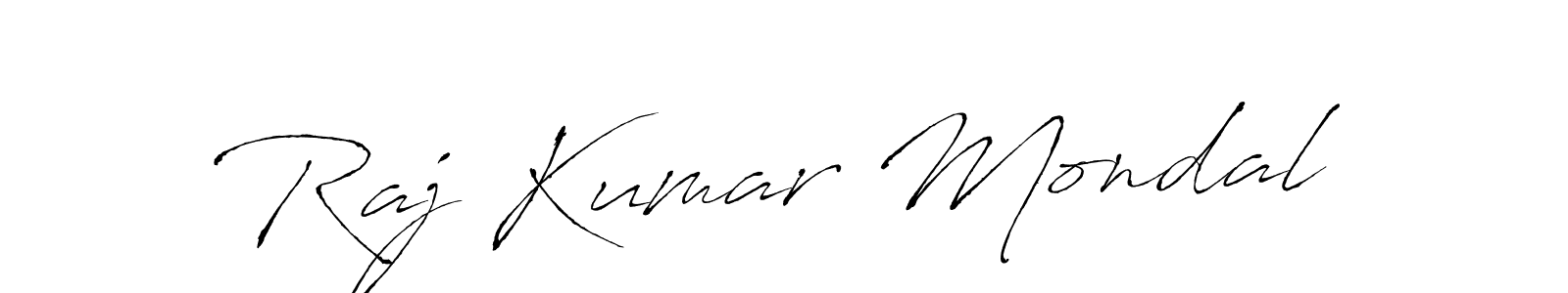 Make a beautiful signature design for name Raj Kumar Mondal. With this signature (Antro_Vectra) style, you can create a handwritten signature for free. Raj Kumar Mondal signature style 6 images and pictures png