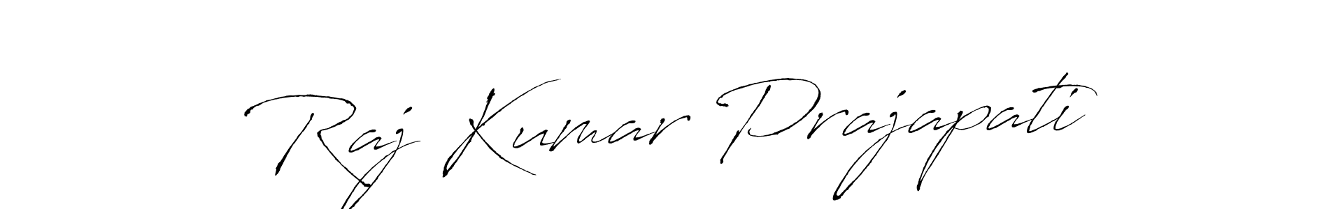 Antro_Vectra is a professional signature style that is perfect for those who want to add a touch of class to their signature. It is also a great choice for those who want to make their signature more unique. Get Raj Kumar Prajapati name to fancy signature for free. Raj Kumar Prajapati signature style 6 images and pictures png