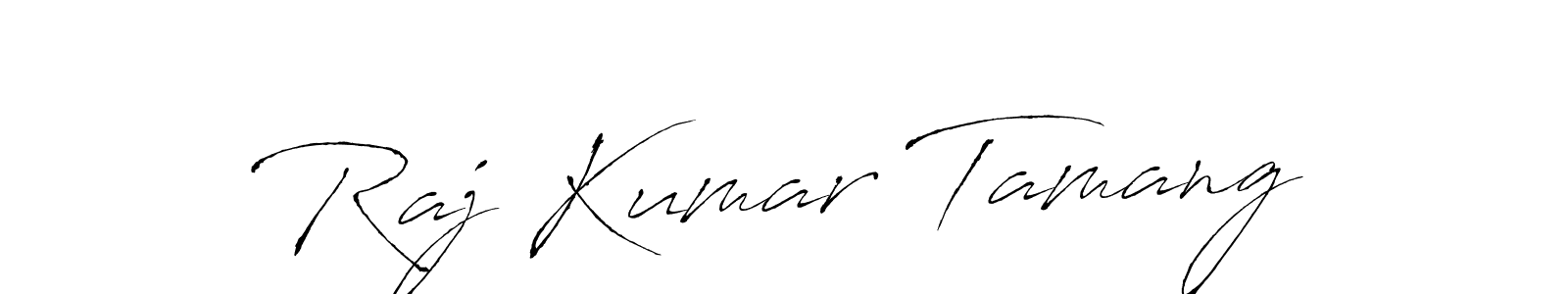 You should practise on your own different ways (Antro_Vectra) to write your name (Raj Kumar Tamang) in signature. don't let someone else do it for you. Raj Kumar Tamang signature style 6 images and pictures png