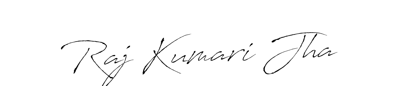 Design your own signature with our free online signature maker. With this signature software, you can create a handwritten (Antro_Vectra) signature for name Raj Kumari Jha. Raj Kumari Jha signature style 6 images and pictures png