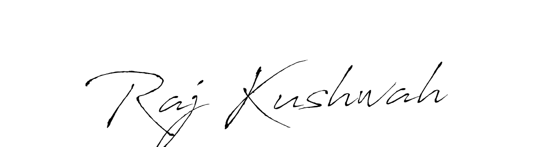 Make a beautiful signature design for name Raj Kushwah. With this signature (Antro_Vectra) style, you can create a handwritten signature for free. Raj Kushwah signature style 6 images and pictures png