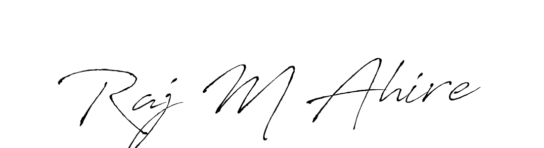 Make a beautiful signature design for name Raj M Ahire. With this signature (Antro_Vectra) style, you can create a handwritten signature for free. Raj M Ahire signature style 6 images and pictures png