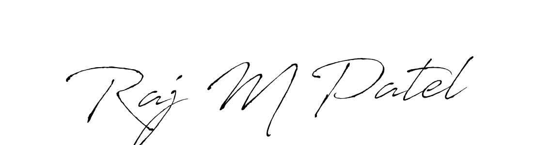 How to make Raj M Patel signature? Antro_Vectra is a professional autograph style. Create handwritten signature for Raj M Patel name. Raj M Patel signature style 6 images and pictures png