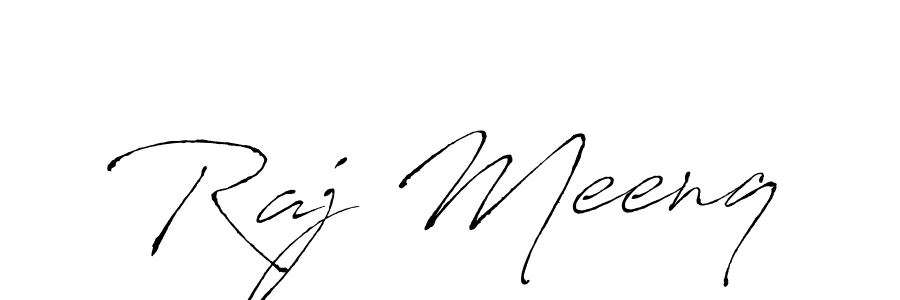 You should practise on your own different ways (Antro_Vectra) to write your name (Raj Meenq) in signature. don't let someone else do it for you. Raj Meenq signature style 6 images and pictures png